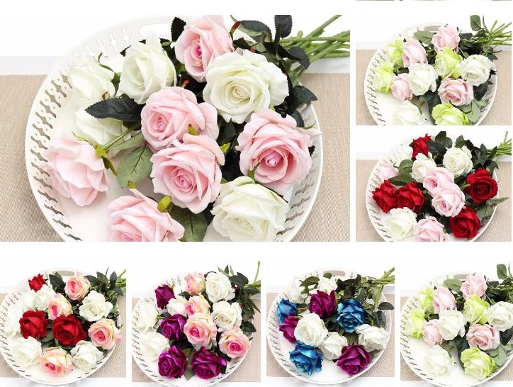 Manufacturer Supply Artificial Rubber Foam Flower for Wedding Home Decoration