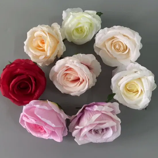 Flores de hortensia de seda de alta calidad, 17cm, cabezas de flores de seda decorativas DIY